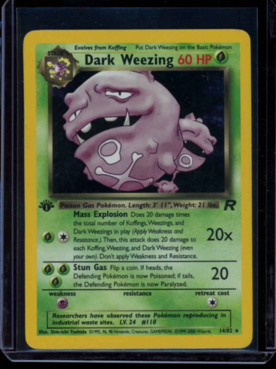 Dark Weezing (Holo-1st Ed) #14