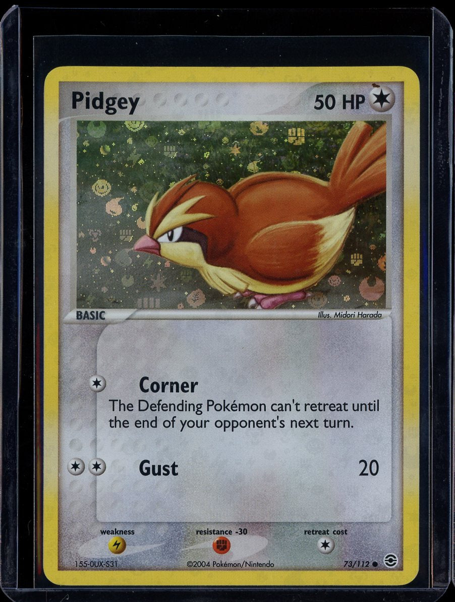 Pidgey 73/112 Reverse Holo EX FireRed & LeafGreen