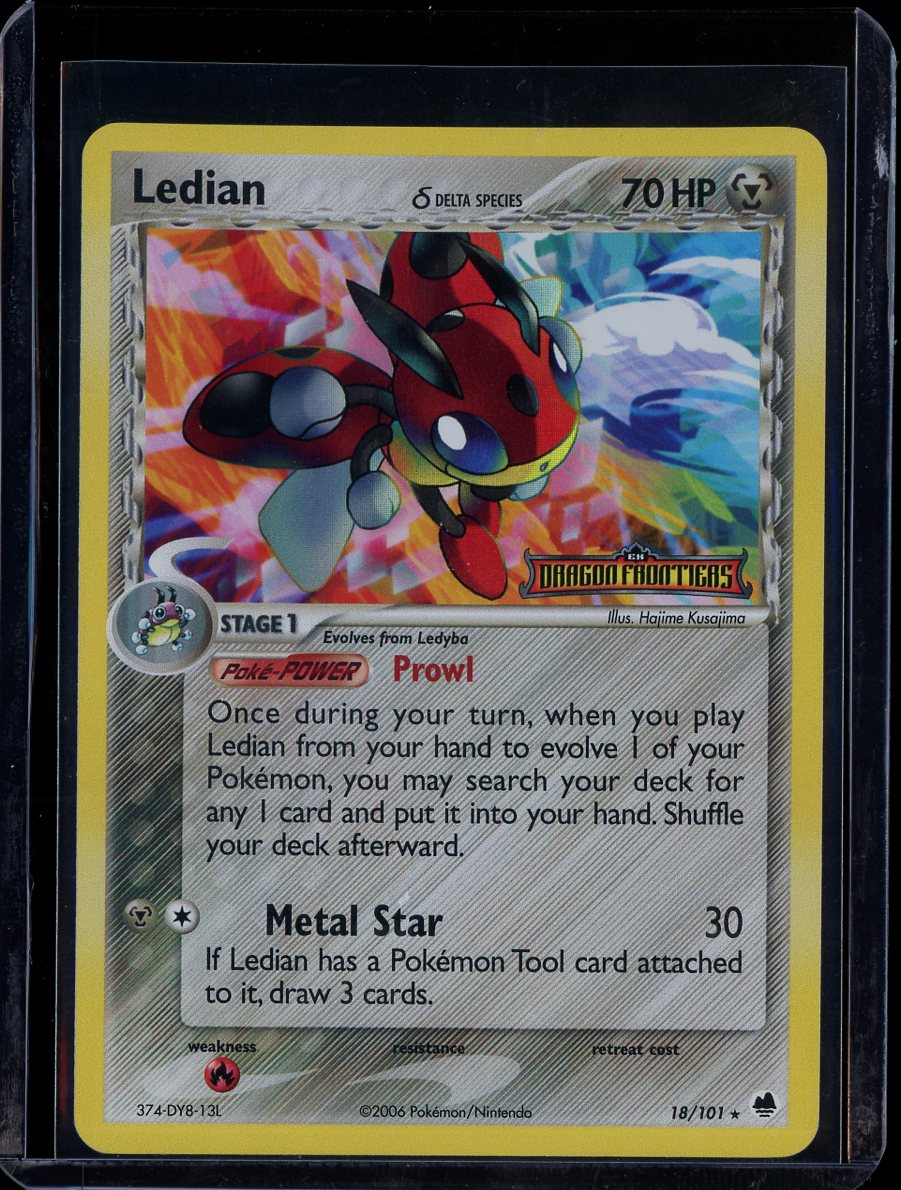 Ledian 18/101 Reverse Holo EX Dragon Frontiers