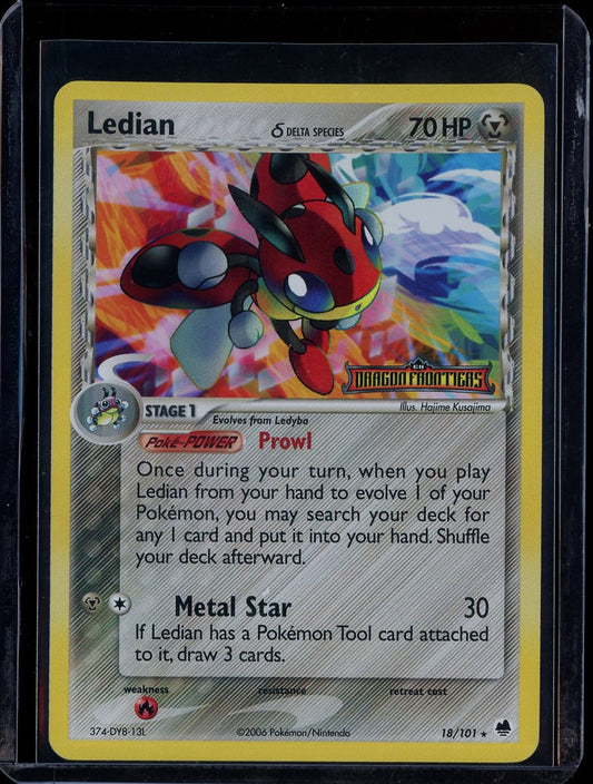 Ledian 18/101 Reverse Holo EX Dragon Frontiers