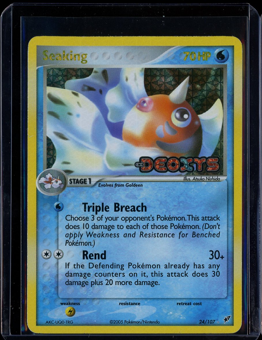 Seaking 24/108 Reverse Holo EX Deoxys