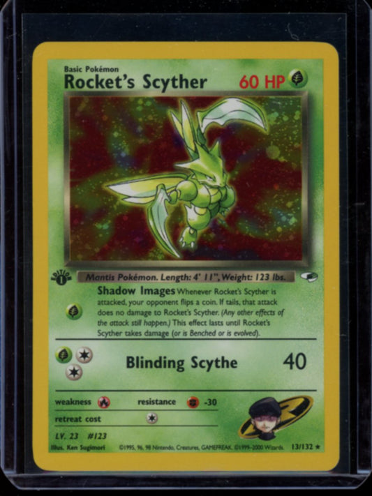 Rocket's Scyther (Holo-1st Ed) #13