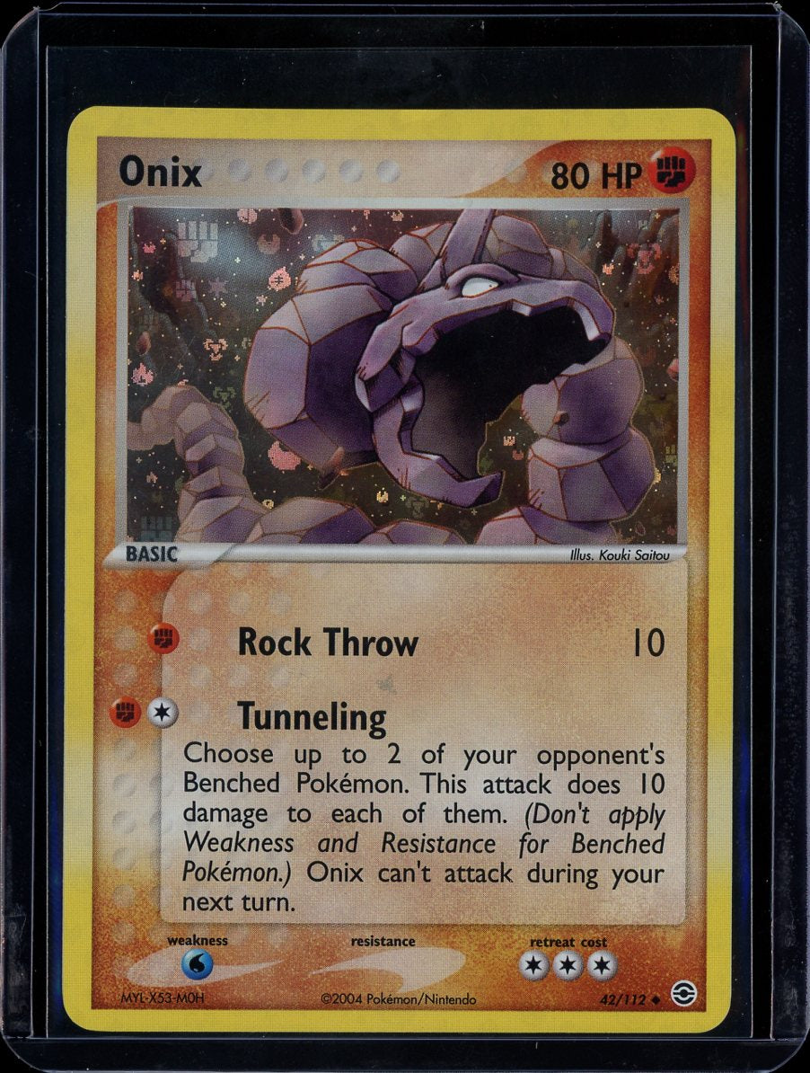 Onix 42/112 Reverse Holo EX FireRed & LeafGreen