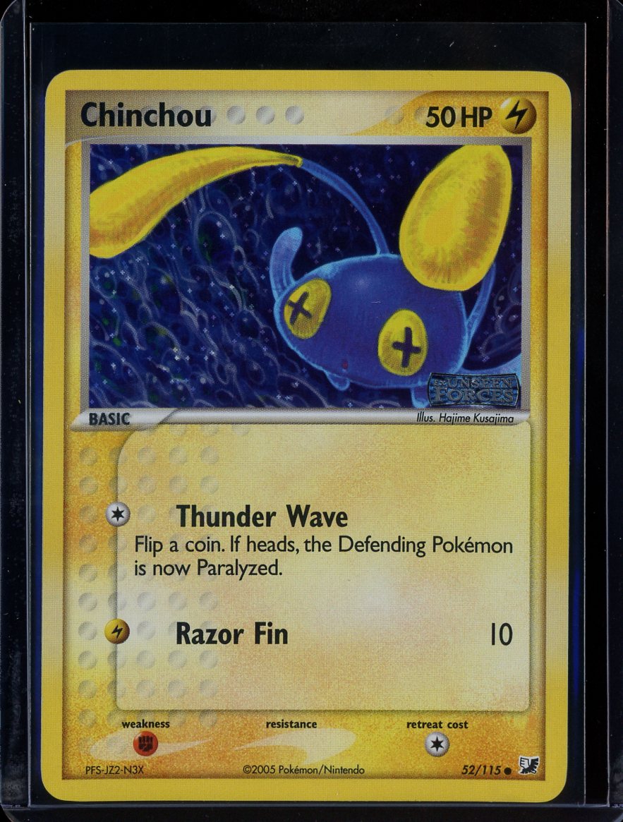 Chinchou 52/115 Reverse Holo EX Unseen Forces