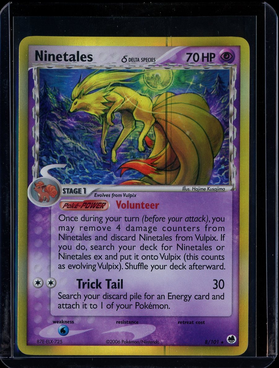 Ninetales 8/101 Holo EX Dragon Frontiers