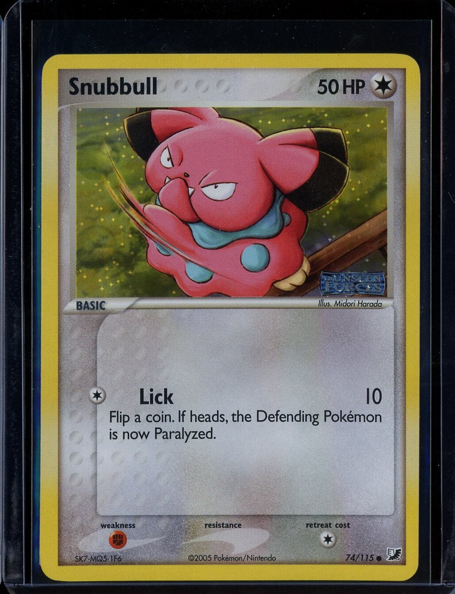 Snubbull 74/115 Reverse Holo EX Unseen Forces