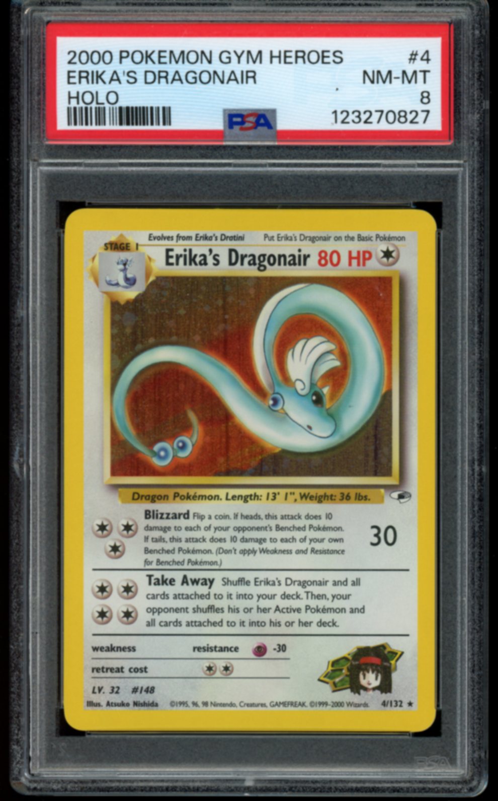 Erika's Dragonair #4 PSA 8