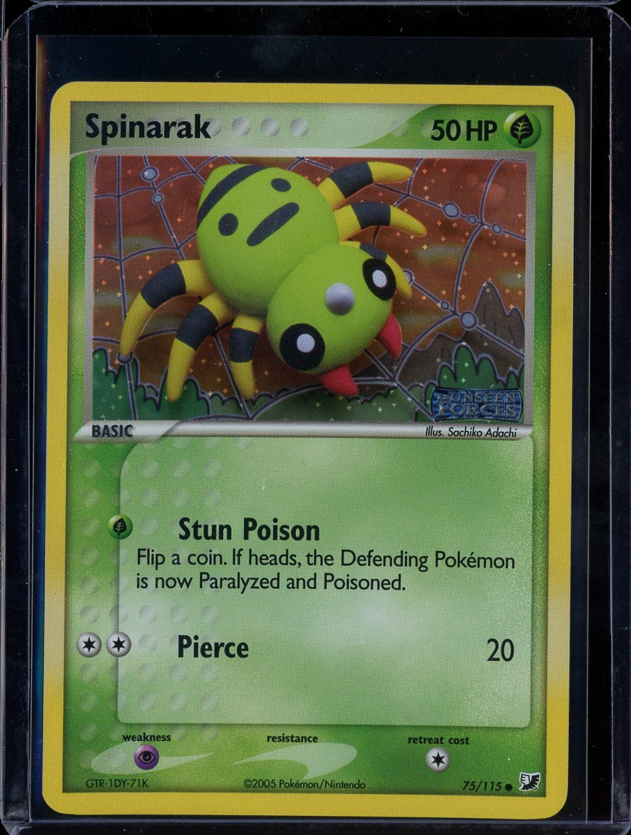 Spinarak 75/115 Reverse Holo EX Unseen Forces