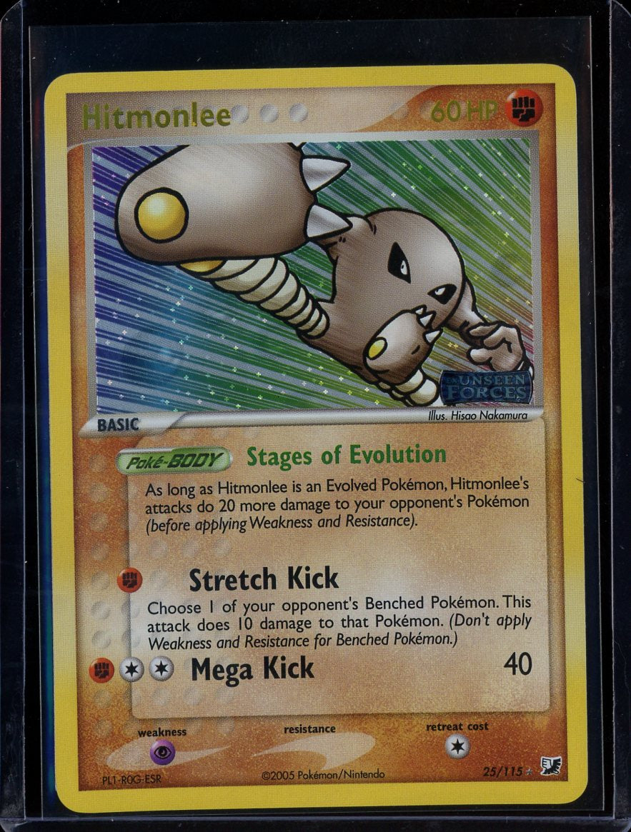 Hitmonlee 25/115 Reverse Holo EX Unseen Forces