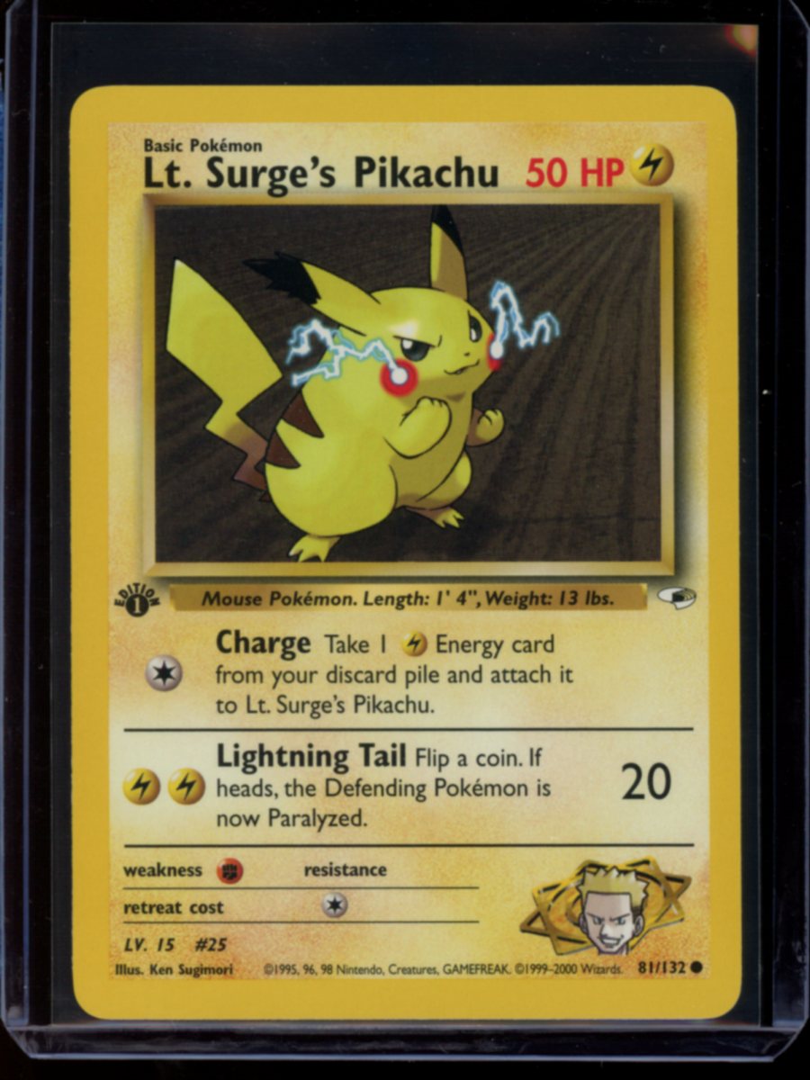 Lt. Surge's Pikachu (1st Ed) #81