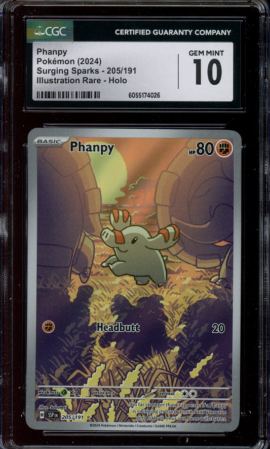 Phanpy #205 CGC 10