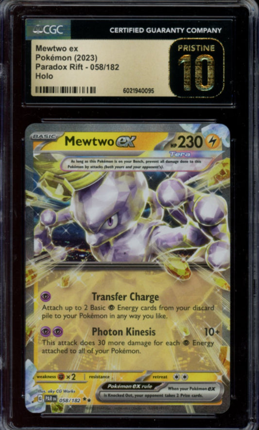 Mewtwo ex #58 CGC PRISTINE 10