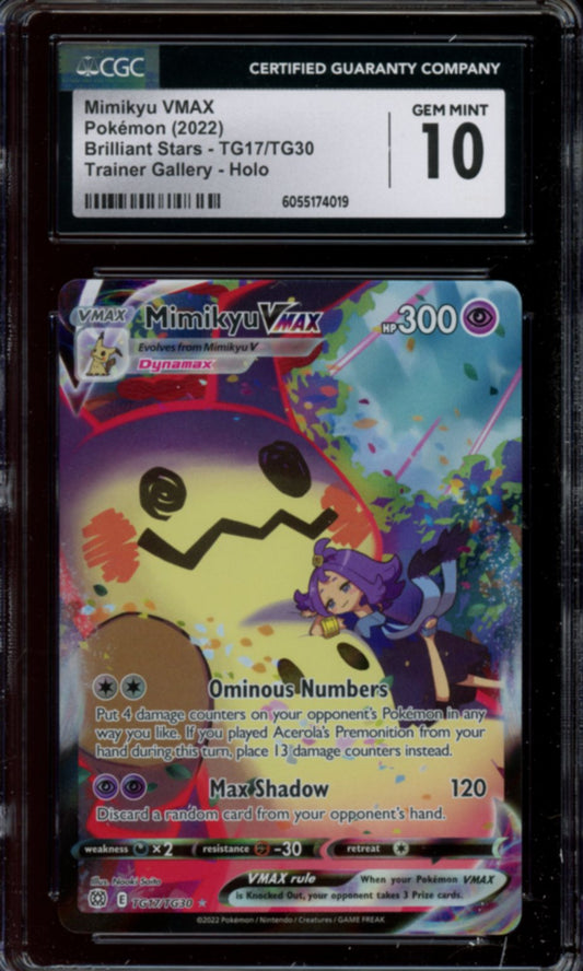 Mimikyu Vmax #TG17 CGC 10