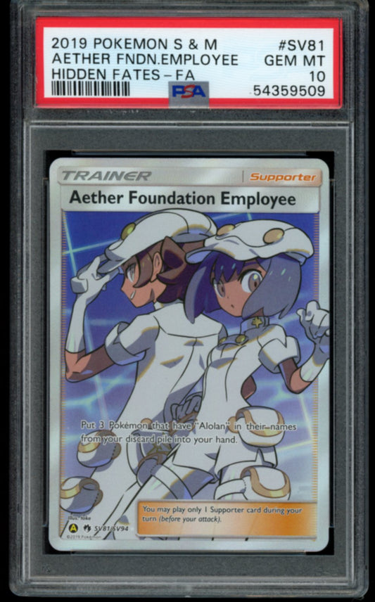 Aether Foundation Employee #SV81 PSA 10