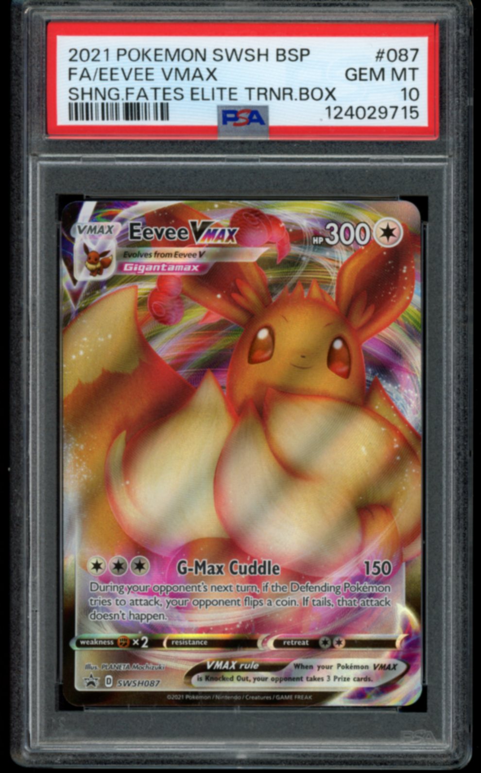 Eevee VMAX #87 PSA 10