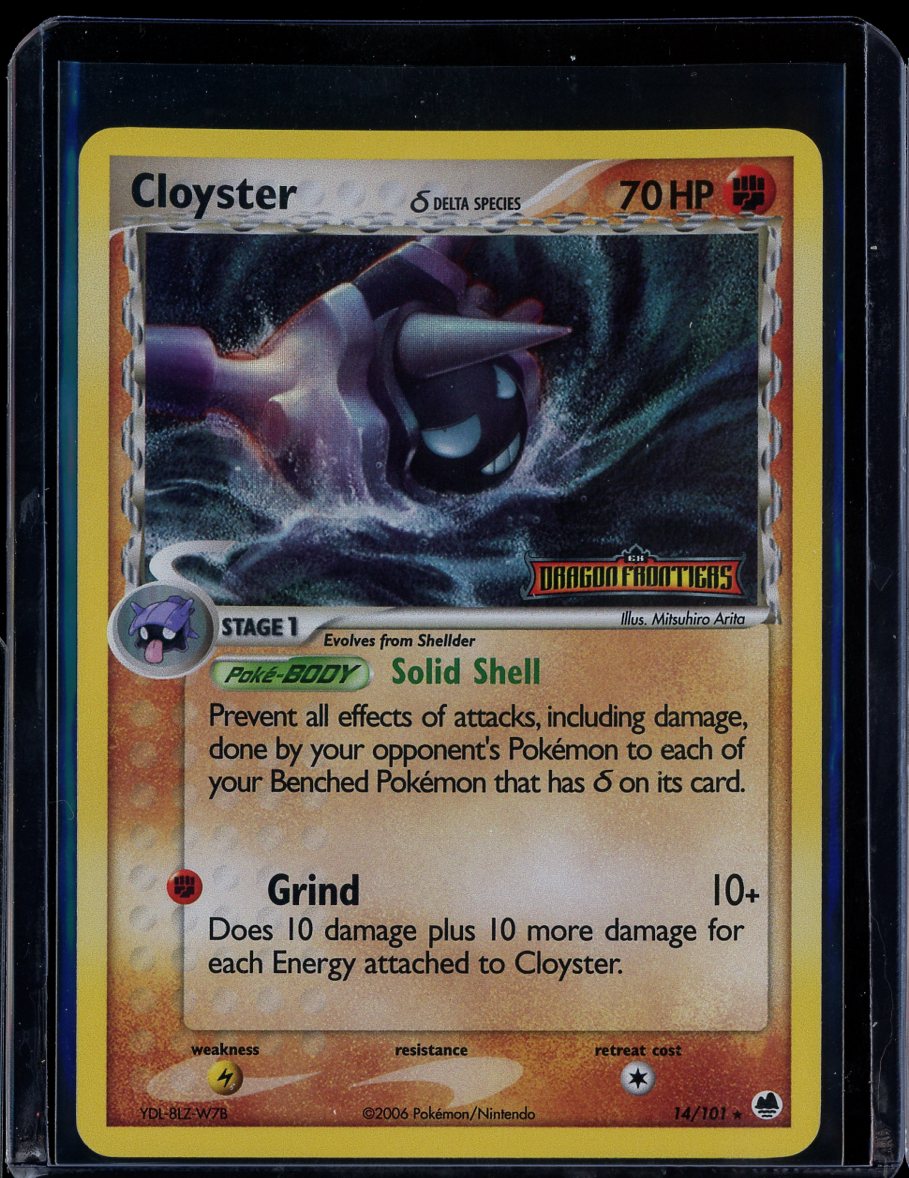 Cloyster 14/101 Reverse Holo EX Dragon Frontiers