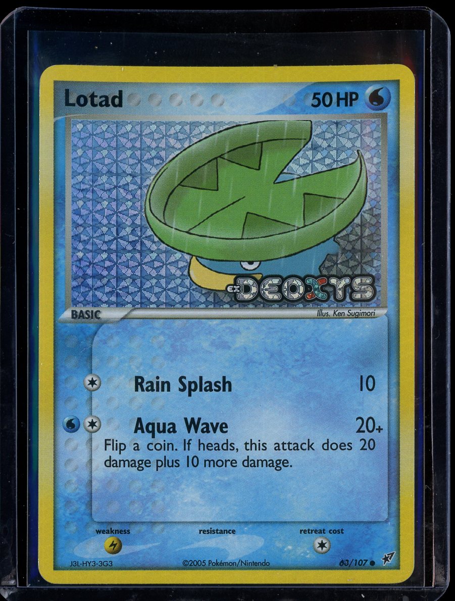 Lotad 63/107 Reverse Holo EX Deoxys