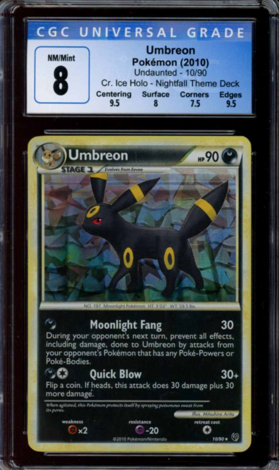 Umbreon #10 CGC 8