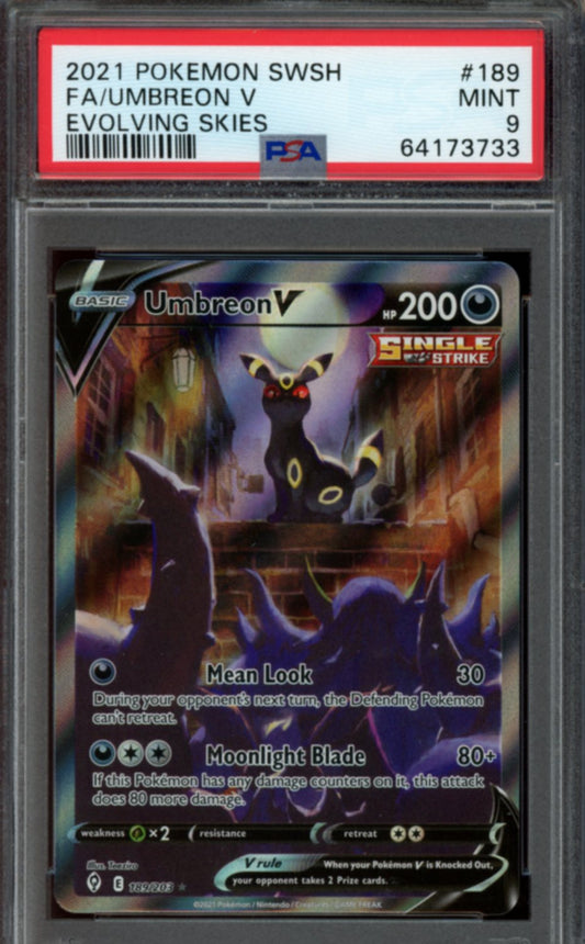 Umbreon V #189 PSA 9