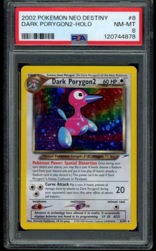 Dark Porygon2 #8 PSA 8