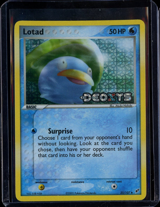 Lotad 35/107 Reverse Holo EX Deoxys