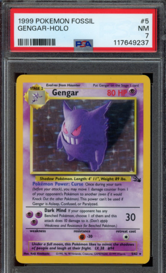Gengar Holo #5 PSA 7