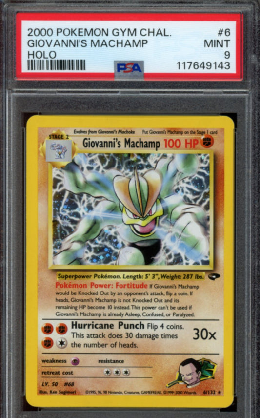 Giovanni's Machamp #6 PSA 9