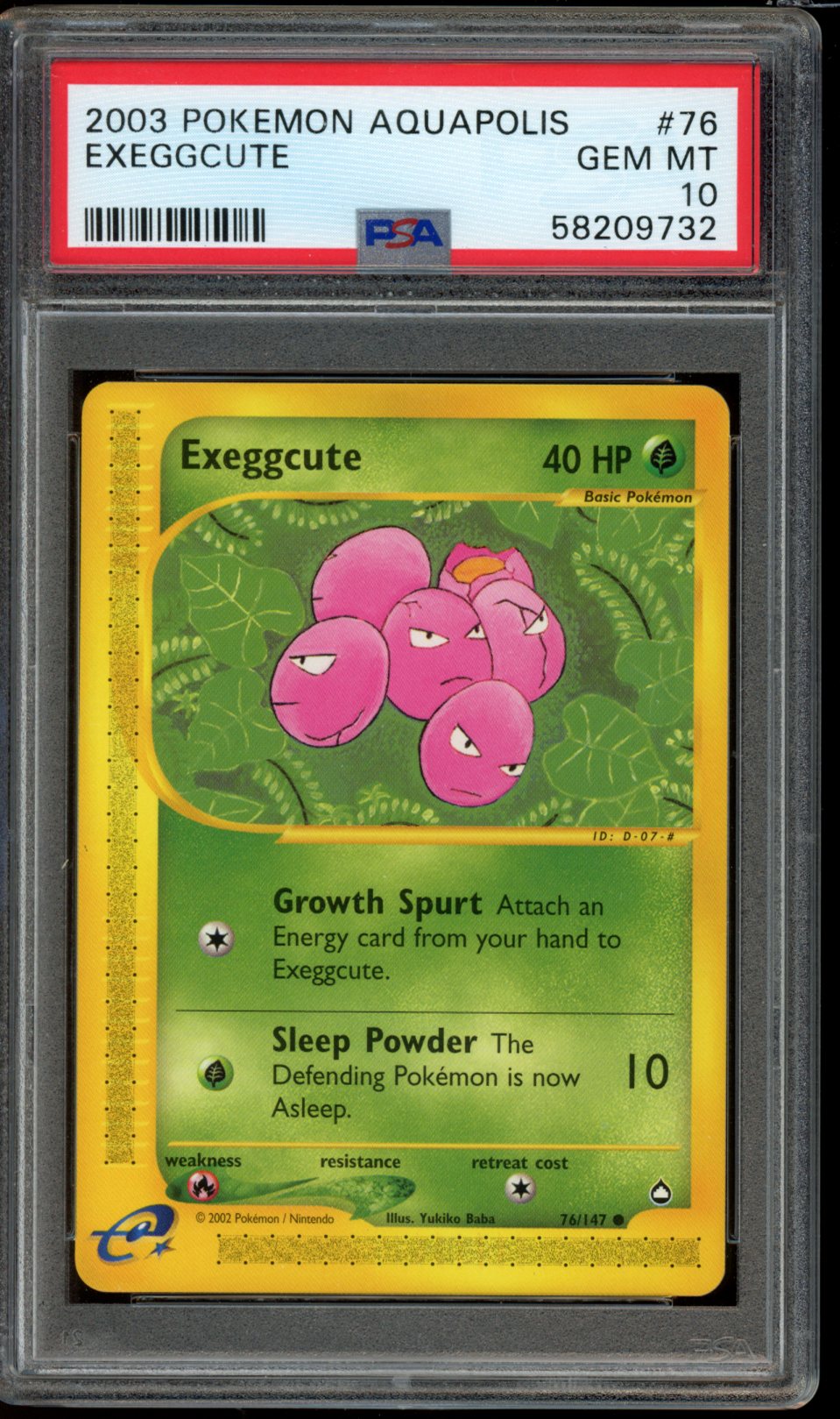 Exeggcute #76 PSA 10