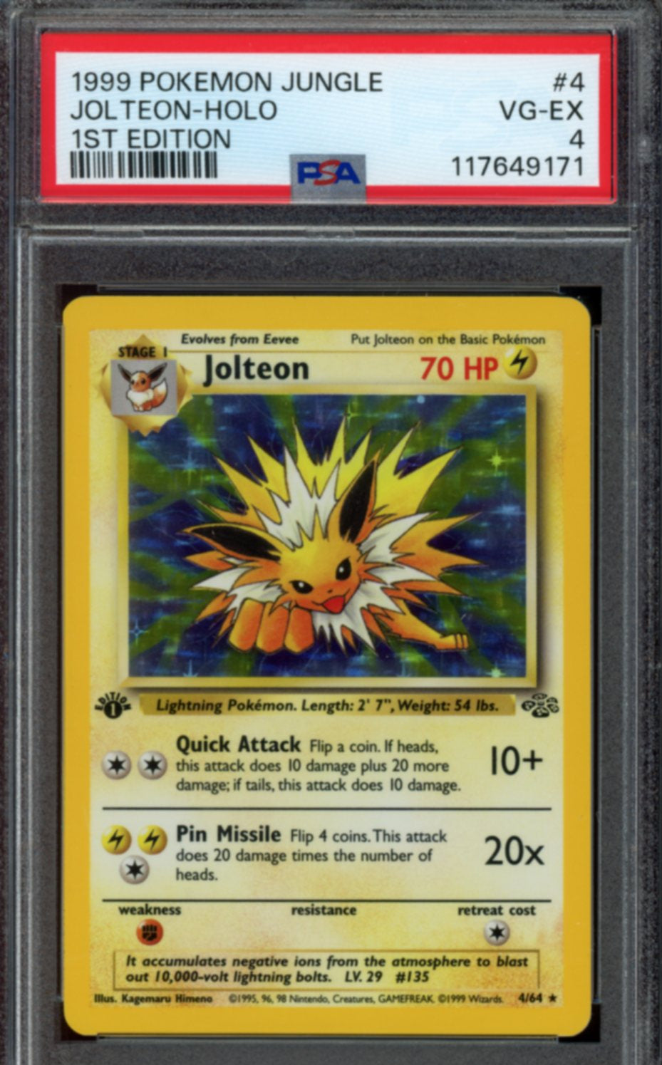 Jolteon #4 PSA 4