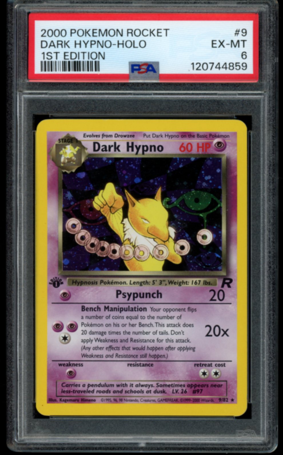 Dark Hypno (1st Ed) #9 PSA 6