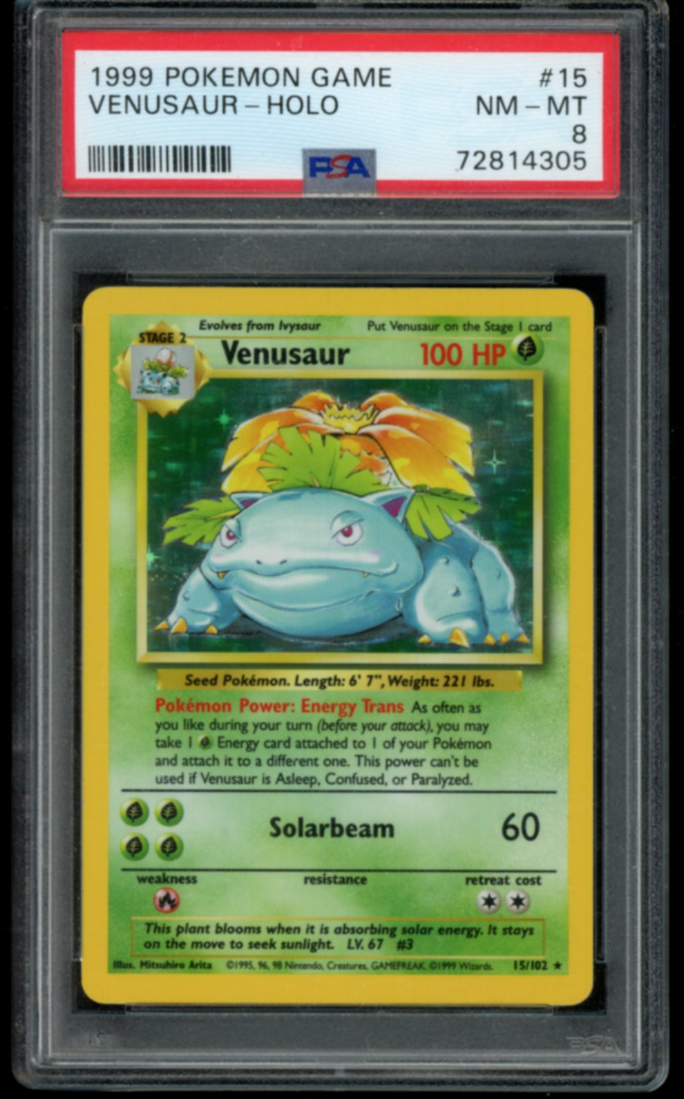 Venusaur #15 PSA 8