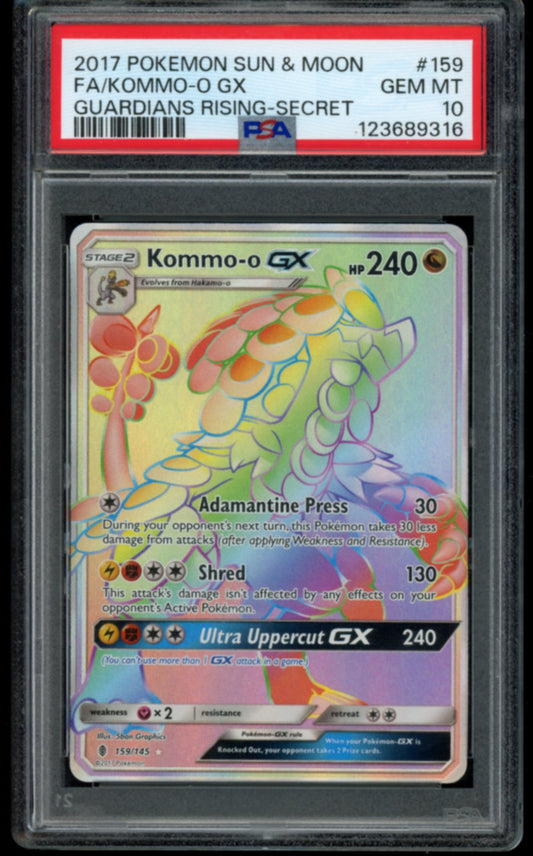 Kommo-O GX (Secret) #159 PSA 10