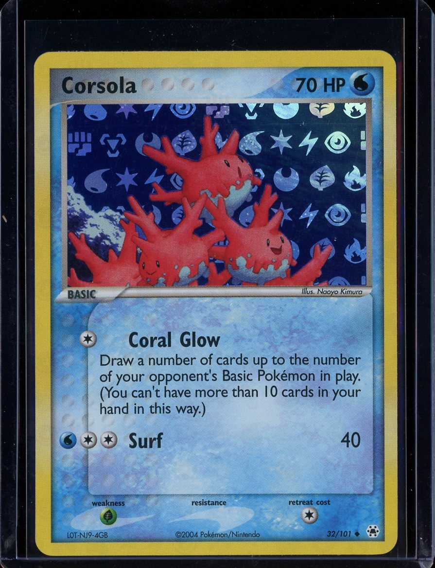 Corsola 32/101 Reverse Holo EX Hidden Legends