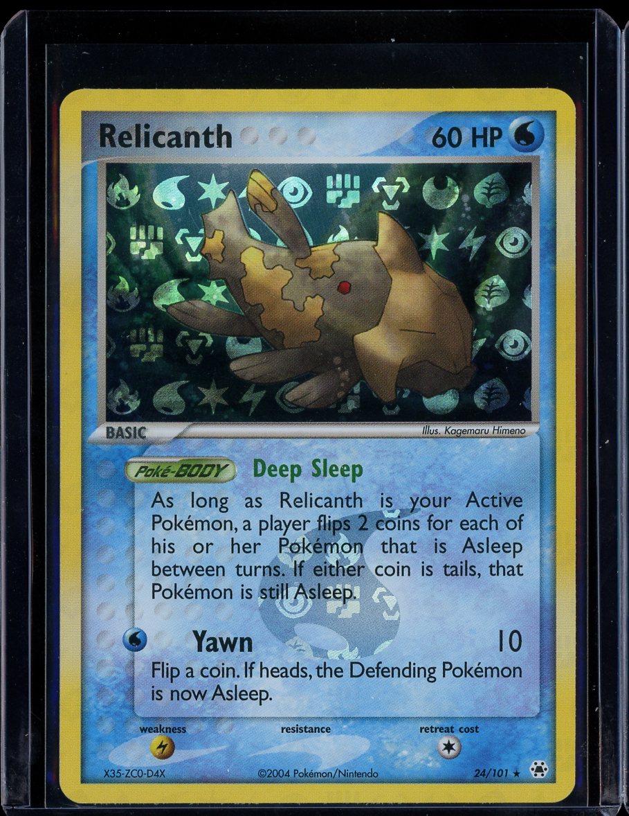 Relicanth 24/101 Reverse Holo EX Hidden Legends
