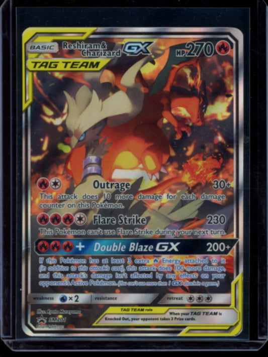 Reshiram & Charizard GX #SM201