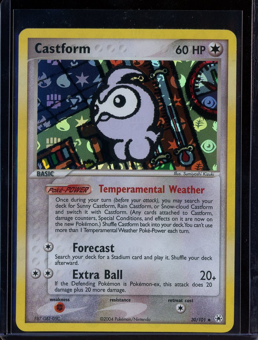 Castform 30/101 Reverse Holo EX Hidden Legends