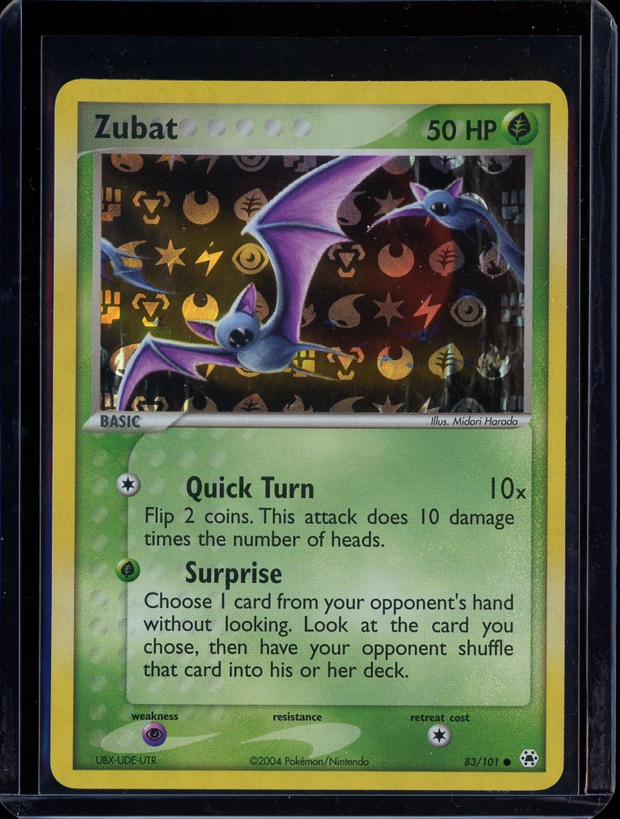 Zubat 83/101 Reverse Holo EX Hidden Legends