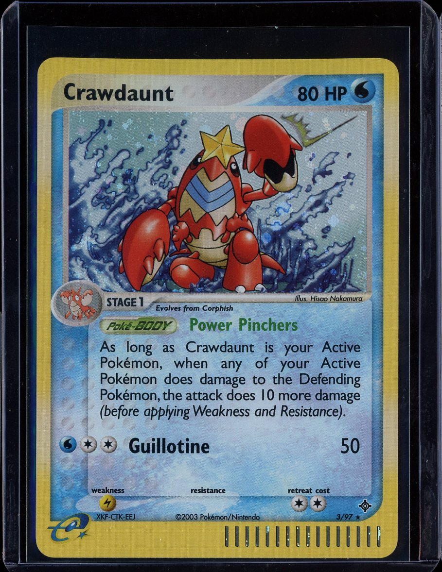 Crawdaunt 3/97 Holo EX Dragon