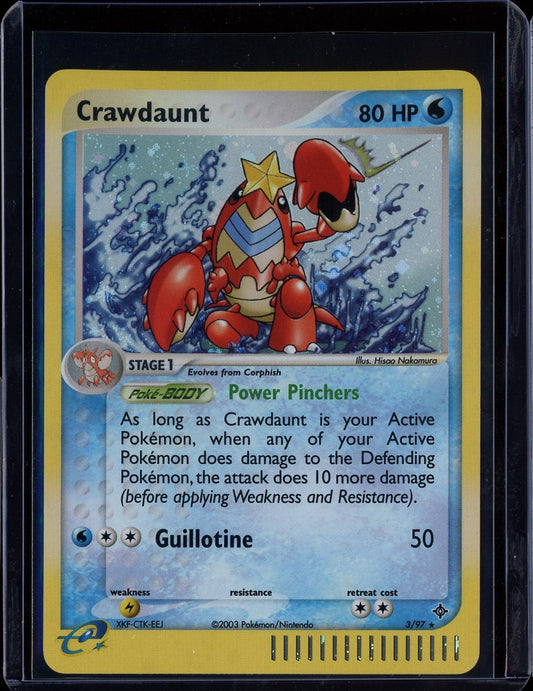 Crawdaunt 3/97 Holo EX Dragon