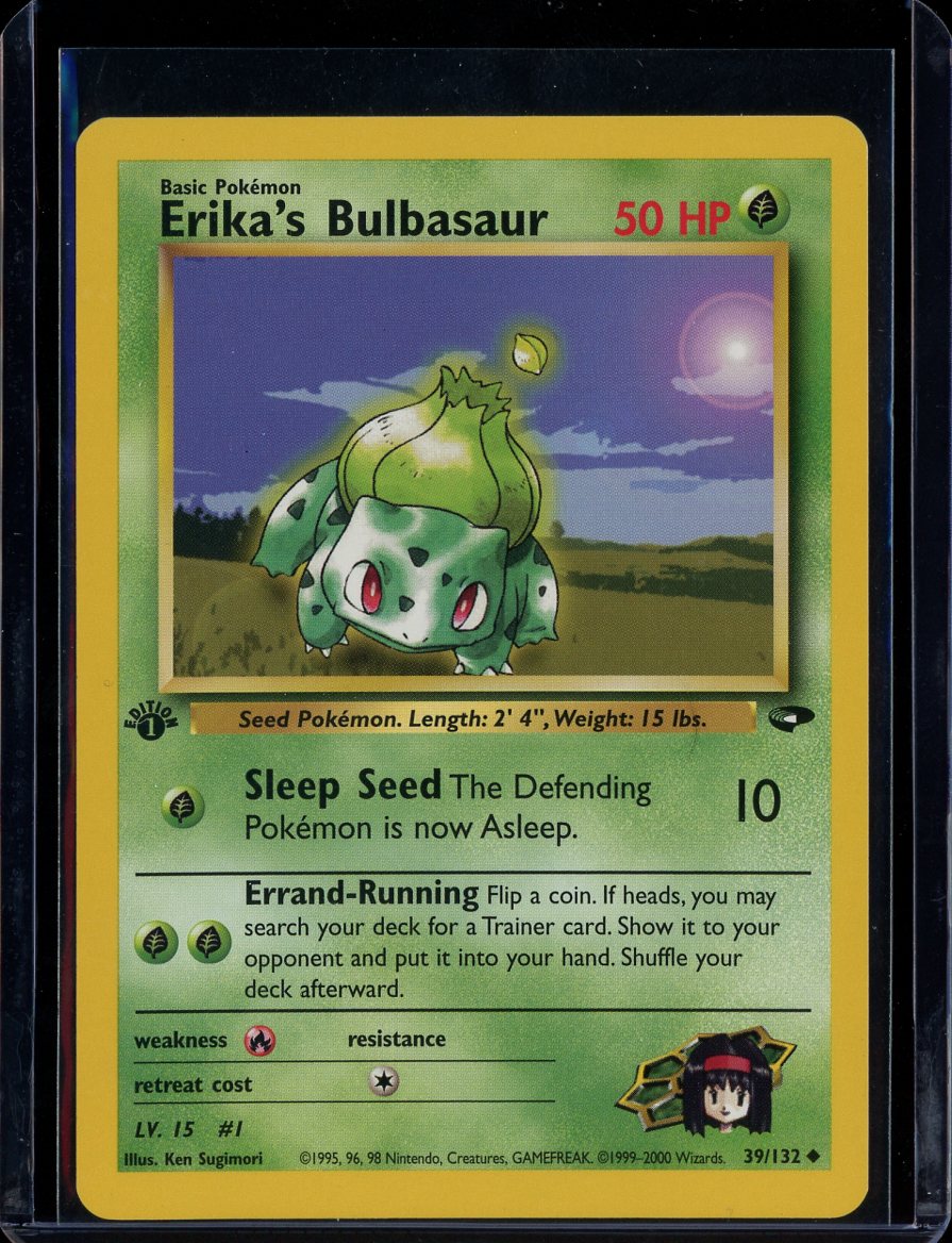 Erika's Bulbasaur 29/132 Normal 1st Edition Gym Challenge