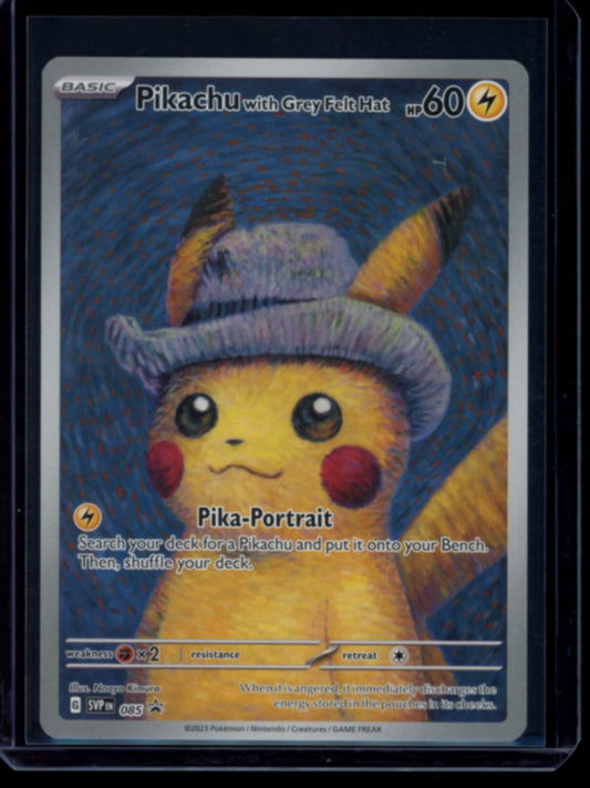 Pikachu with Grey Felt Hat #85