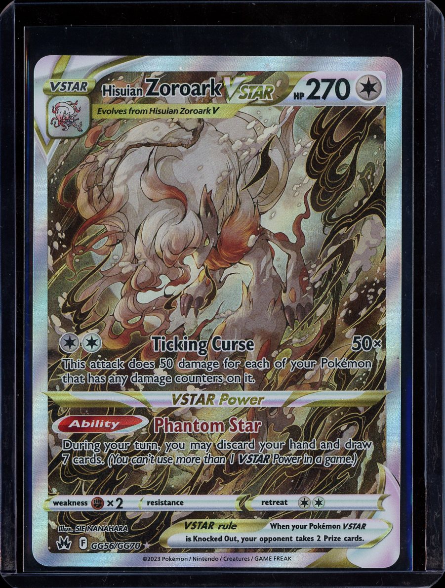 Hisuian Zoroark VSTAR GG56/GG70 Crown Zenith
