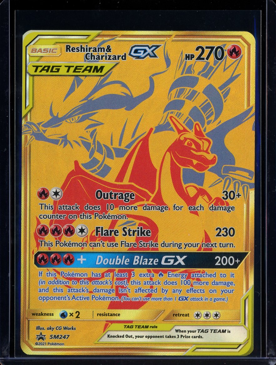 Reshiram & Charizard GX SM247 SM Promo