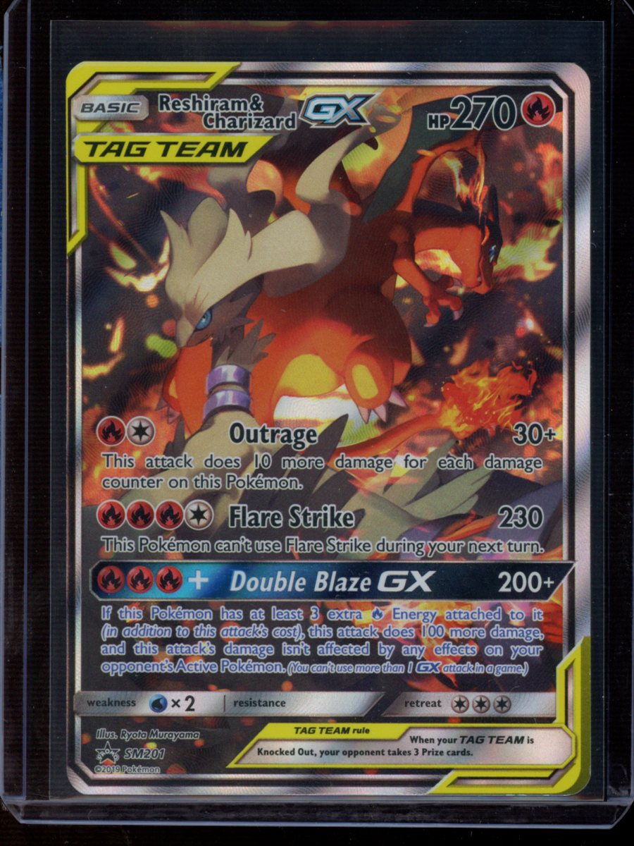 Reshiram & Charizard GX #SM201