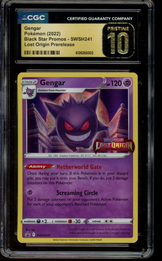 Gengar #SWSH241 CGC Pristine 10