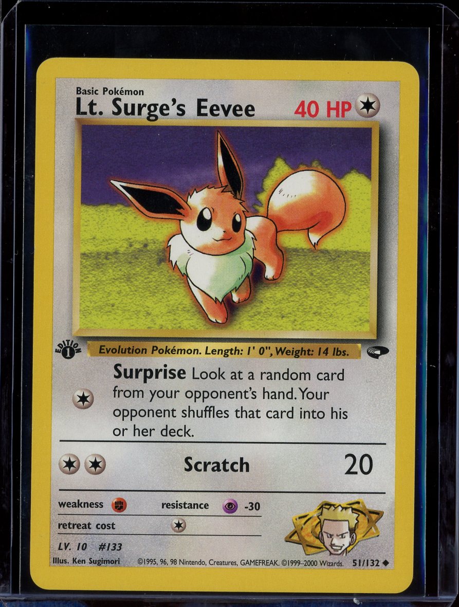 Lt Surge's Eevee (1st Ed) #51