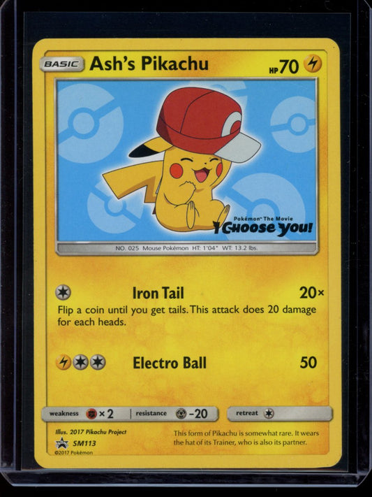 Ash's Pikachu #SM113
