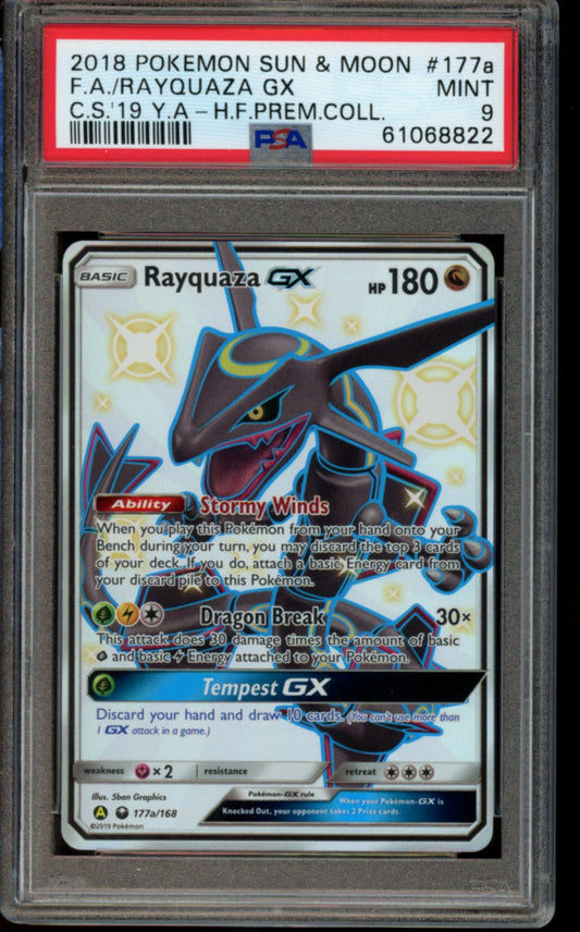 Rayquaza GX #177a PSA 9
