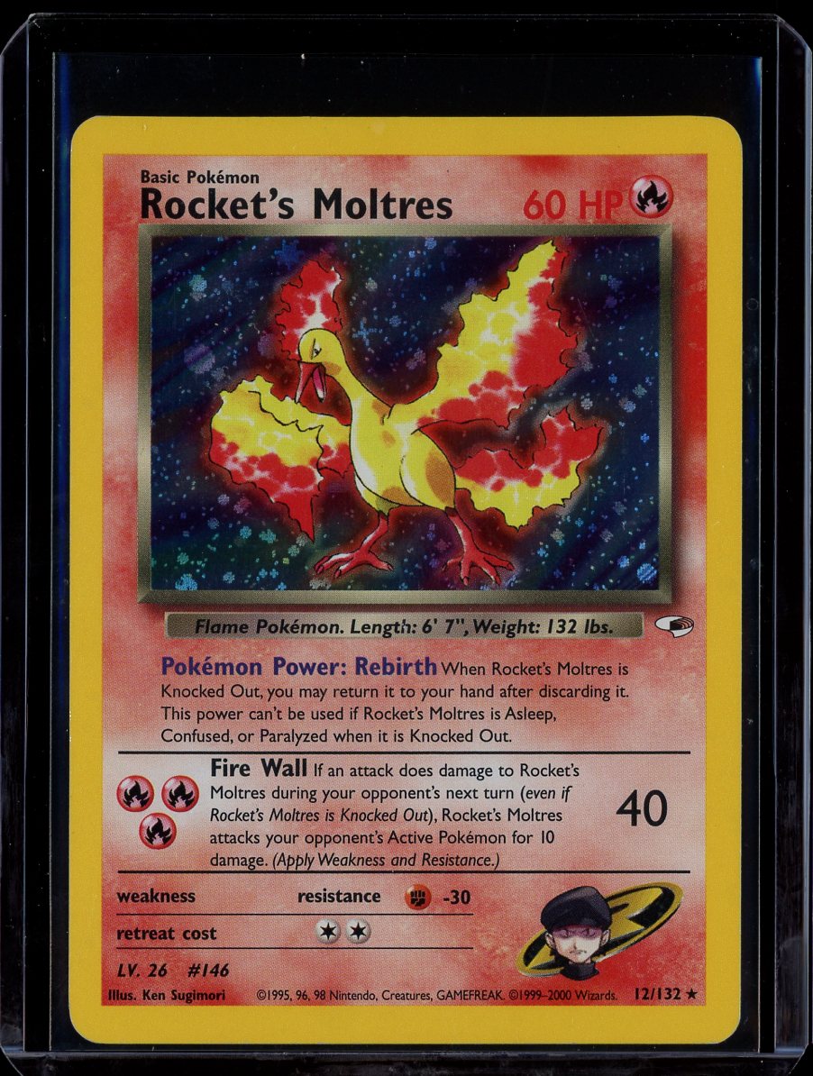 Rocket's Moltres (Holo) #12