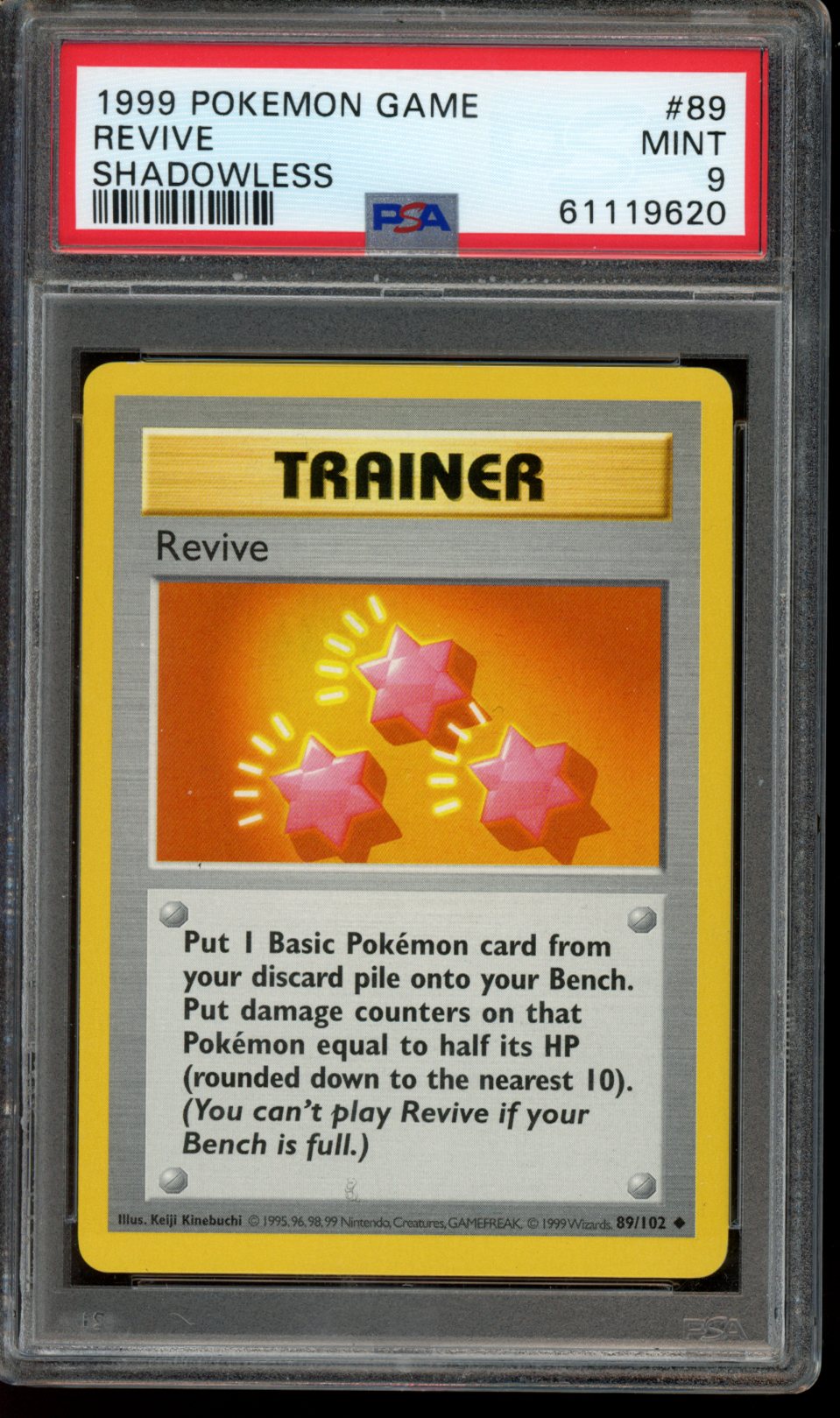 Revive (Shadowless) #89 PSA 9